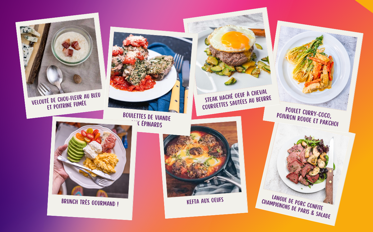 🍽️ Mes recettes faibles en glucides