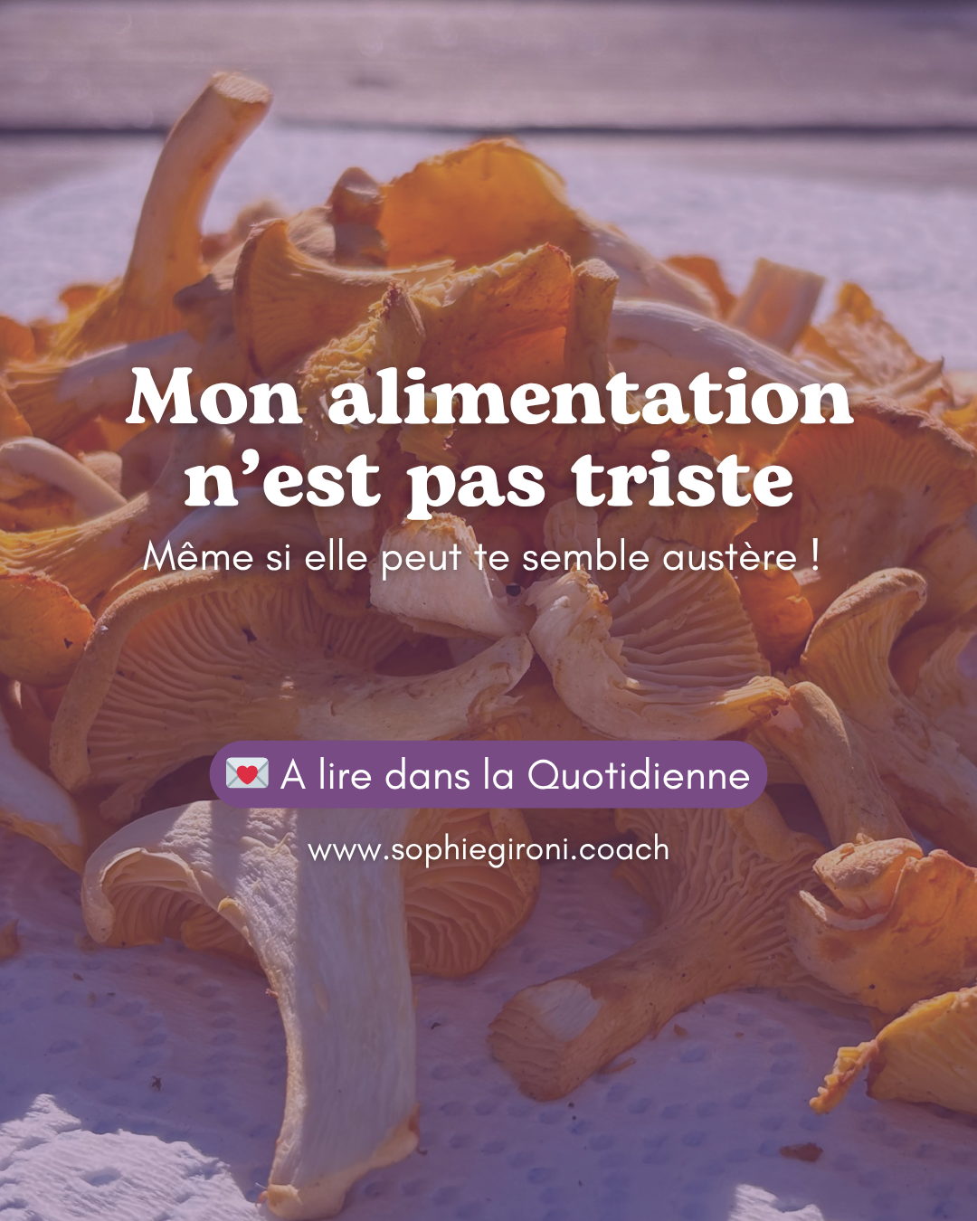 Une alimentation saine n'est pas une alimentation triste !
