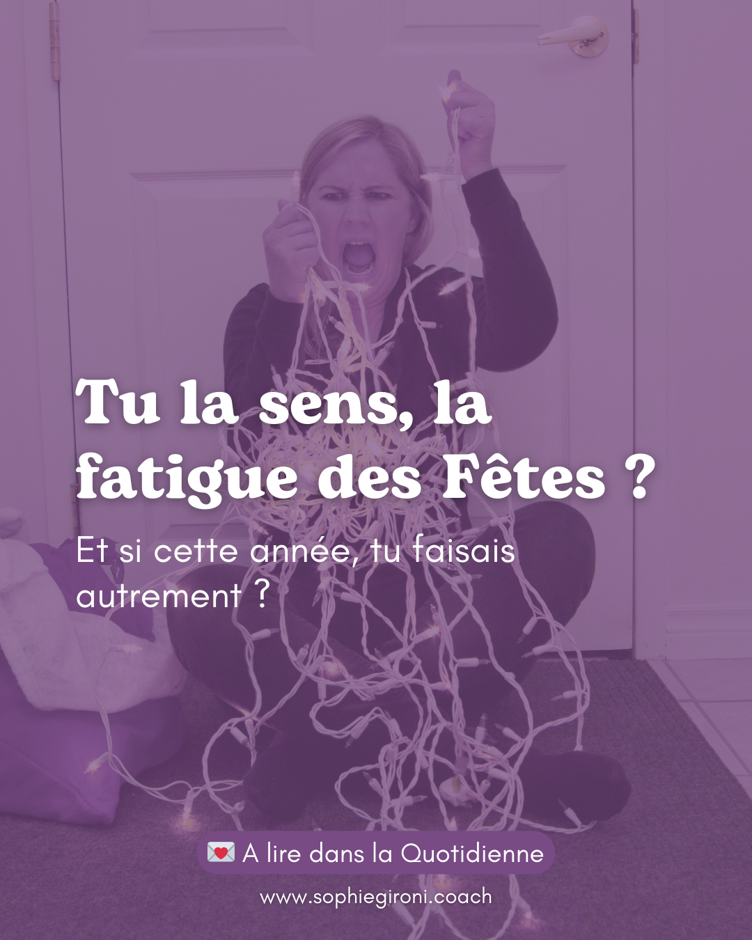 "J'aimerais tellement être invitée pour Noël"