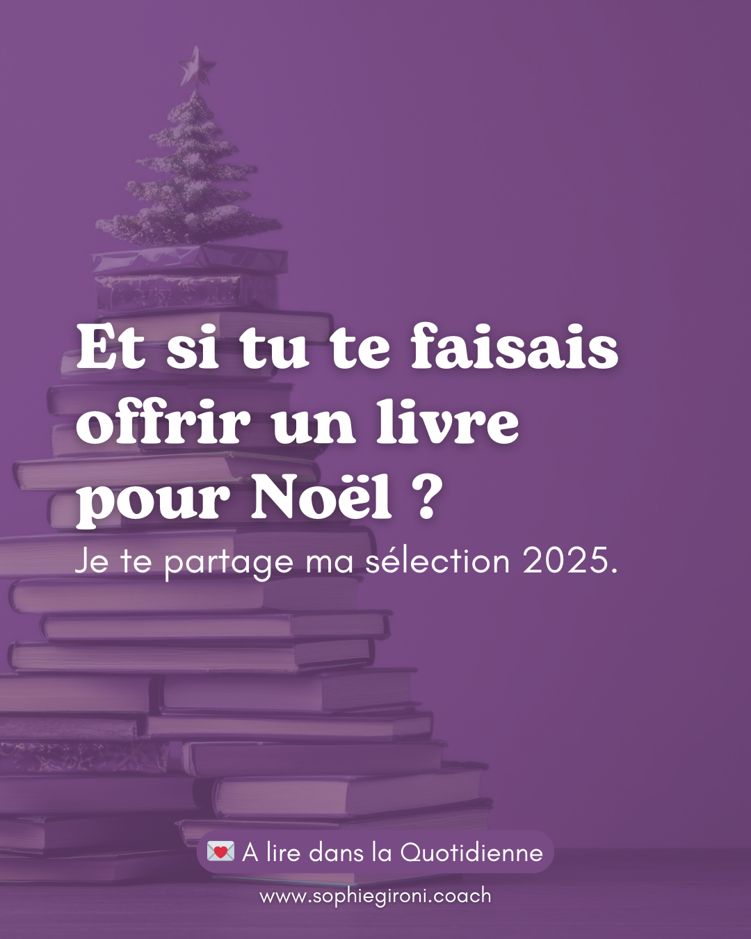 Ma sélection de livres pour 2025
