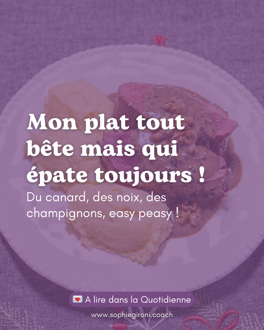 Mon plat tout bête qui épate toujours