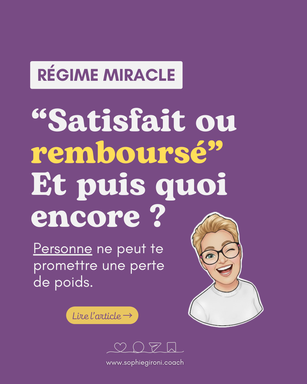 Je ne te promettrai jamais un chiffre sur la balance