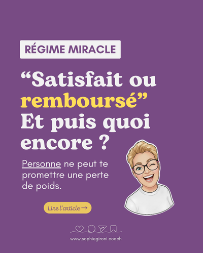 Je ne te promettrai jamais un chiffre sur la balance